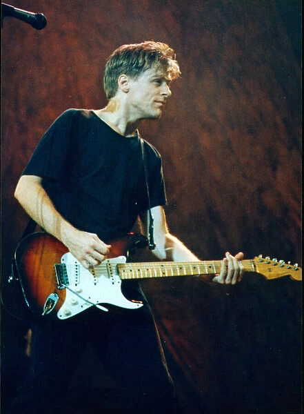 Bryan Adams performs at Cardiff Arms Park, Cardiff, Wales in 1992