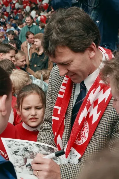 Framed Print : Bryan Robson being unveiled as the new Manager for Middlesbrough F. C Framed Print : Bryan Robson being unveiled as the new Manager for Middlesbrough F. C