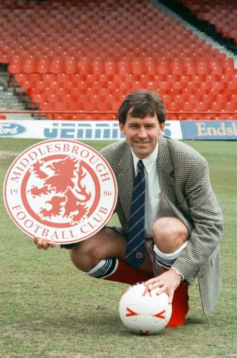 Framed Print : Bryan Robson being unveiled as the new Manager for Middlesbrough F. C Framed Print : Bryan Robson being unveiled as the new Manager for Middlesbrough F. C