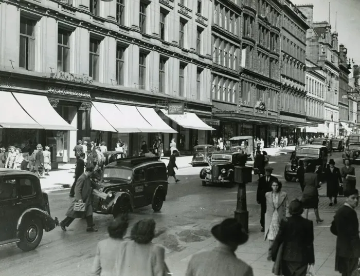 Framed Print : Buchanan Street Glasgow May 1948 Framed Print : Buchanan Street Glasgow May 1948