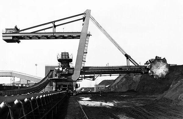 The Bucket Wheel Reclaimer, at Aberthaw power station. 28th May 1968