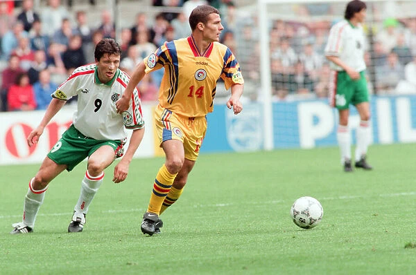 Bulgaria 1-0 Romania, Euro 1996 Group B match at St James Park, Newcastle