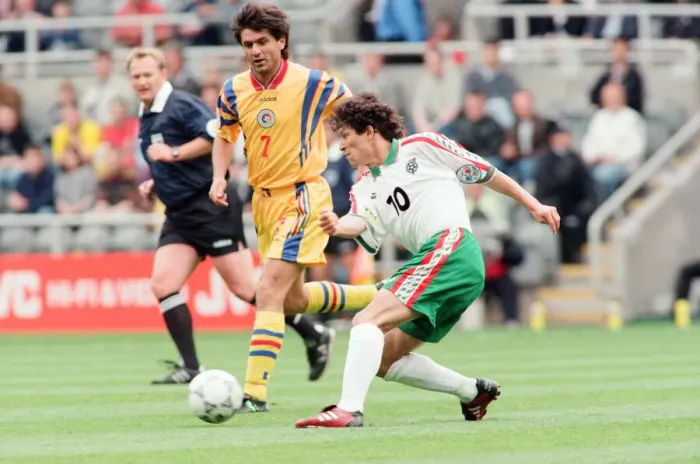 Framed Print : Bulgaria 1-0 Romania, Euro 1996 Group B match at St James Park, Newcastle