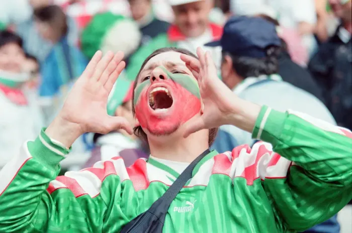 Framed Print : Bulgaria 1-0 Romania, Euro 1996 Group B match at St James Park, Newcastle