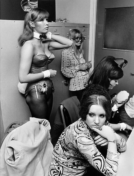 Bunny girl at the Playboy Club in London September 1969 P018498
