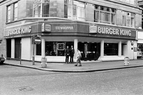 Burger King restaurant, Coventry Street, London. 11th January 1981