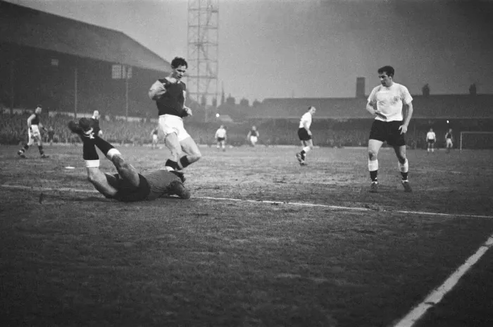 Framed Print : Burnley 2 v. Fulham 1. FA Cup semi-final replay. Action from the game Framed Print : Burnley 2 v. Fulham 1. FA Cup semi-final replay. Action from the game