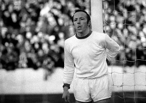 Burnley v Manchester United-Nobby Stiles in action after two cartilage operations