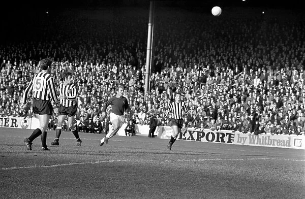 Burnley v. Newcastle. Action from match. November 1969 Z10626-017