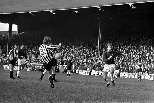 Burnley v. Newcastle. Action from match. November 1969 Z10626-012