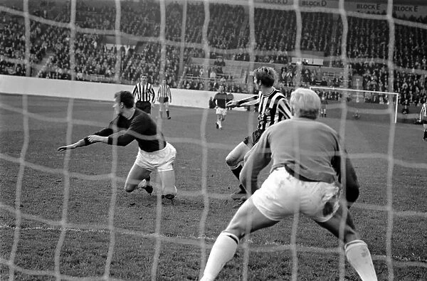 Burnley v. Newcastle. Action from match. November 1969 Z10626-008