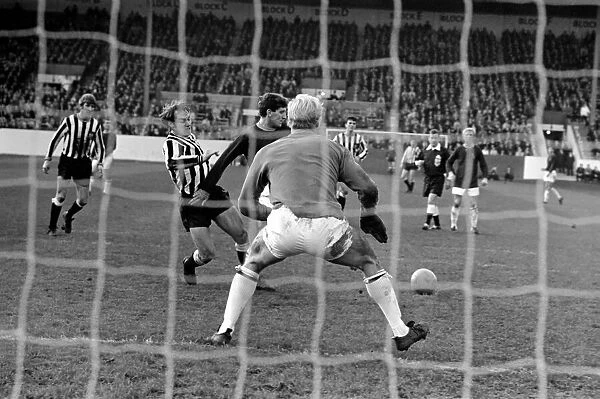 Burnley v. Newcastle. Action from match. November 1969 Z10626-003