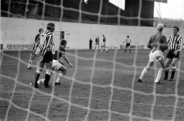 Burnley v. Newcastle. Action from match. November 1969 Z10626-021