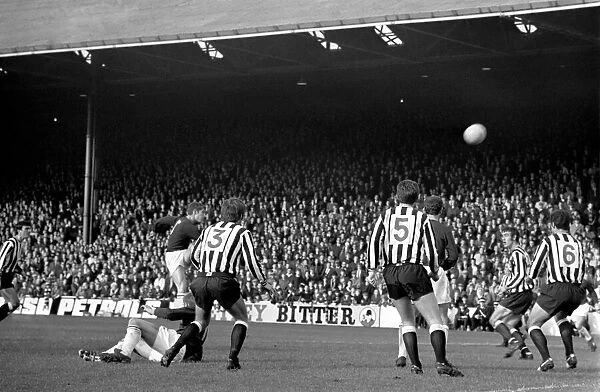 Burnley v. Newcastle. Action from match. November 1969 Z10626-018