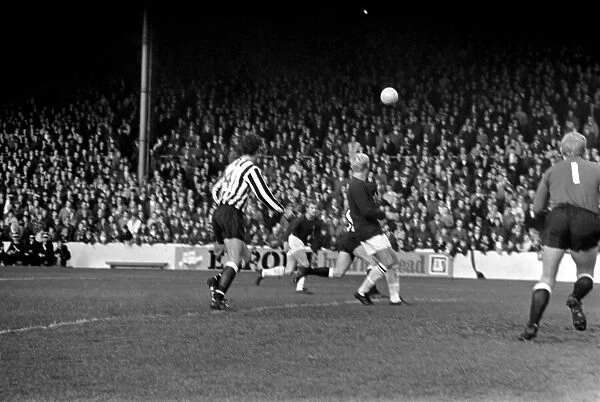 Burnley v. Newcastle. Action from match. November 1969 Z10626-014