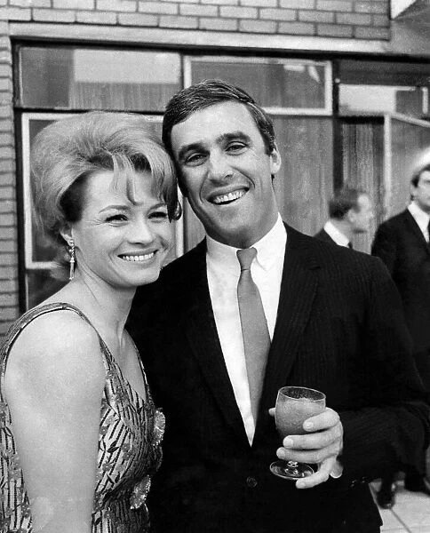 Burt Bacharach With Wife Angie Dickinson. April 1965 P015780