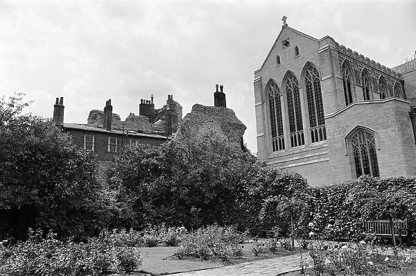Bury St Edmunds Abbey in Suffolk. 16th August 1968