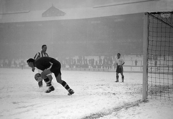 Bury v Stoke City, FA Cup Replay at Goodison, 17th January 1955