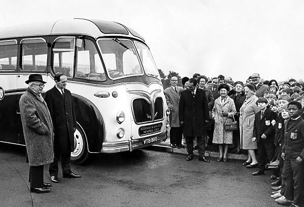 The bus which was presented to Campion High School for Boys, Leamington
