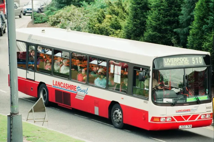 Framed Print : Buses in Liverpool, 6th September 1994