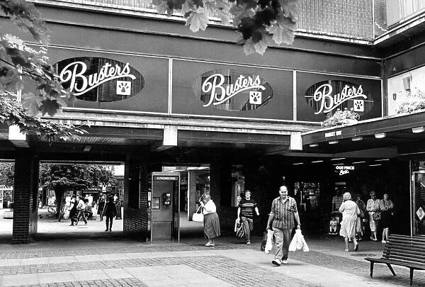 Busters nightclub in Market Way, Coventry city centre. 18th June 1988
