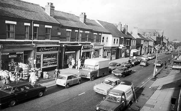 Bustling Earlsdon Street Coventry 31st October 1973