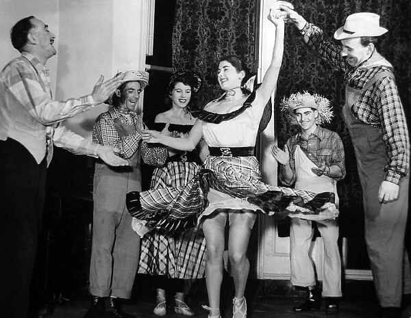 Butlin American Square dancers at the Banquetting Room, 96 Piccadilly 13  /  11  /  1951