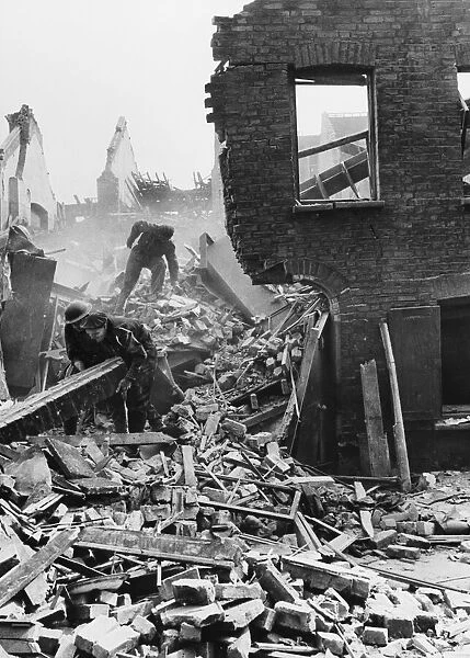 Buxton & Underwood Street, E1. Flying bomb incident in Southern England showing