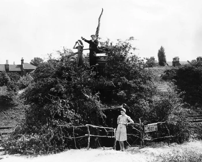 Framed Print : Buzz bomb spotters in their tree top lookout 1944 Peter Mulligan Joyce Brain Framed Print : Buzz bomb spotters in their tree top lookout 1944 Peter Mulligan Joyce Brain
