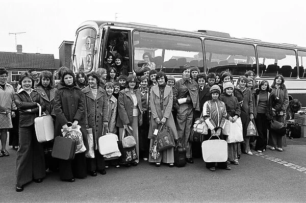 Bydales School pupils off to Holland. 1976