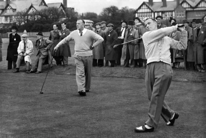 Framed Print : C. H. Ward (Little Aston) pulled this drive at the 15th. On left is R Framed Print : C. H. Ward (Little Aston) pulled this drive at the 15th. On left is R