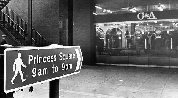 C&A, fashion retail clothing store, Princess Square, Newcastle, 22nd November 1973