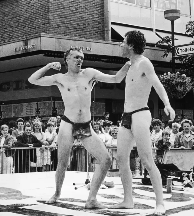 Framed Print : Cabaret duo Desperate Men raised a few eyebrows when they took the stage in Coventry Framed Print : Cabaret duo Desperate Men raised a few eyebrows when they took the stage in Coventry