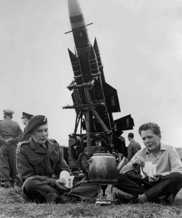 Framed Print : Cadets Frank Hull and Barry Guynett at an Army display in Bracknell, Berks Framed Print : Cadets Frank Hull and Barry Guynett at an Army display in Bracknell, Berks