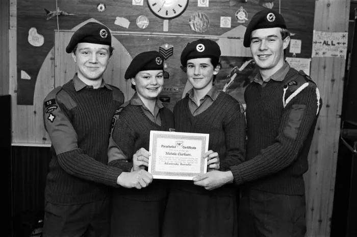 Framed Print : These cadets from the Huddersfield-based 59 Squadron Air Training Corps were among a
