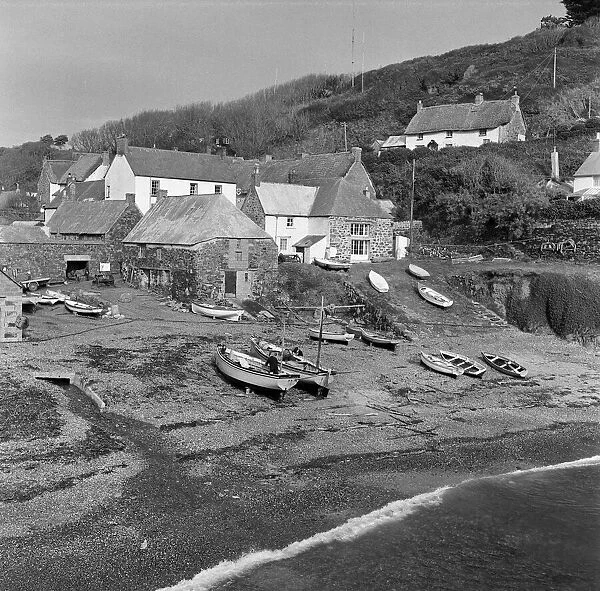 Cadgwith Cove, Cornwall. 7th November 1962