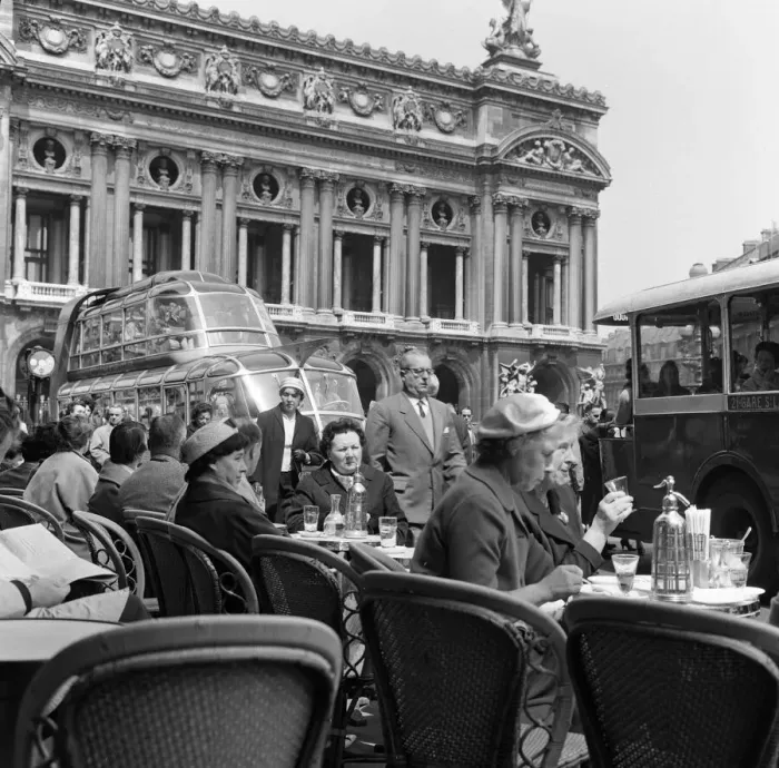 Framed Print : Cafe scenes in central Paris, France. Picture taken 13th May 1960 Framed Print : Cafe scenes in central Paris, France. Picture taken 13th May 1960