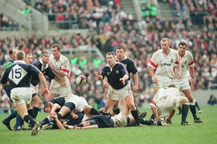 Framed Print : Calcutta Cup Five Nations. England 24 v. Scotland 21 at Twickenham Framed Print : Calcutta Cup Five Nations. England 24 v. Scotland 21 at Twickenham