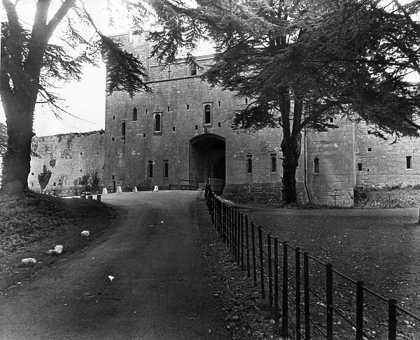 Caldicot Castle, Monmouth, southeast Wales, October 1973