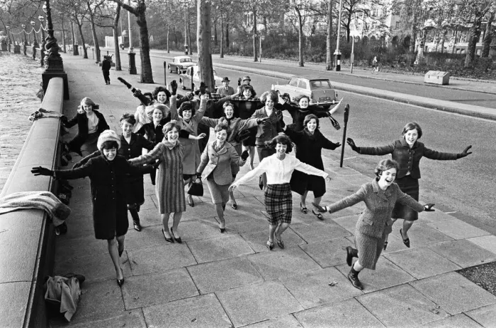 Framed Print : Caledonian hostesses undergoing ditching training. 21st April 1965 Framed Print : Caledonian hostesses undergoing ditching training. 21st April 1965