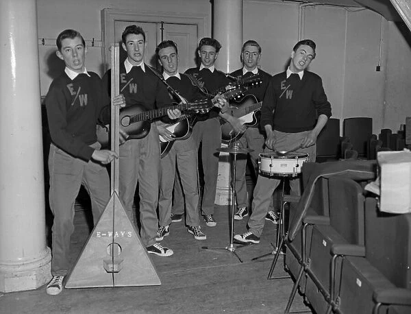 Cambridge skiffle group 'The E-Ways'Circa 1959
