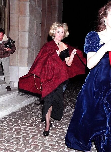 Camilla Parker Bowles leaving party at The Ritz in London November 1995