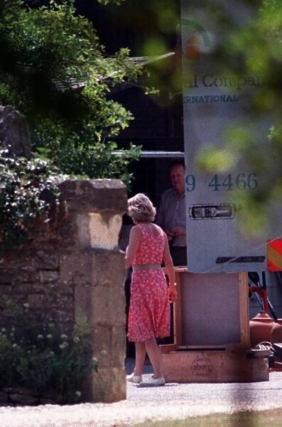 Camilla Parker Bowles prepares to move from her home Middlewick House with the help of