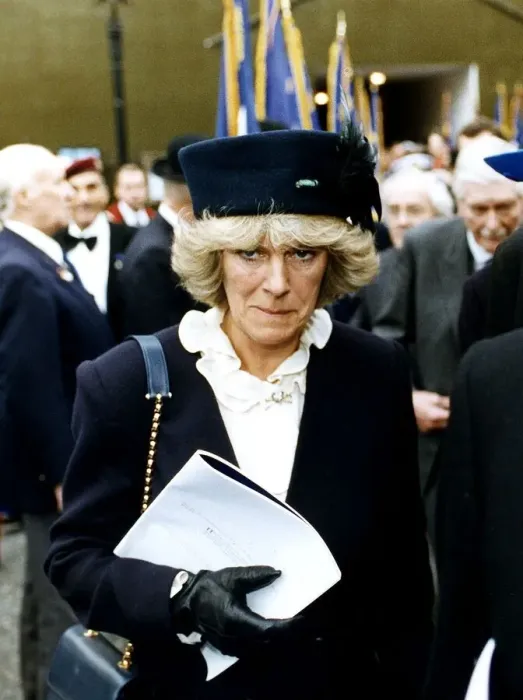 Framed Print : Camilla Parker Bowles seen here leaving Westminster Abbey following a service of