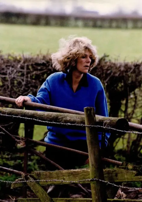 Framed Print : Camilla Parker Bowles strolling in the grounds of her Wiltshire home Framed Print : Camilla Parker Bowles strolling in the grounds of her Wiltshire home