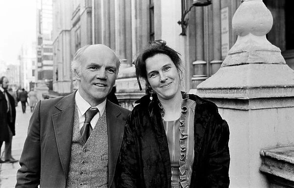 Campaigner Victoria Gillick and her husband Gordon Gillick outside a court in London