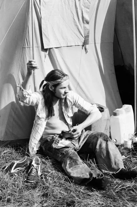 Framed Print : Campsite grows as festival goers start to arrive for the 20th National Rock Festival Framed Print : Campsite grows as festival goers start to arrive for the 20th National Rock Festival
