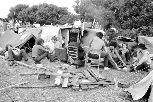Campsite at the Isle of Wight Pop Festival 30th August 1969