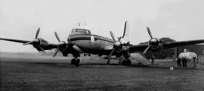 Framed Print : A Canadair DC4M Argonaut aircraft powered by Rolls Royce Merlin engines Framed Print : A Canadair DC4M Argonaut aircraft powered by Rolls Royce Merlin engines