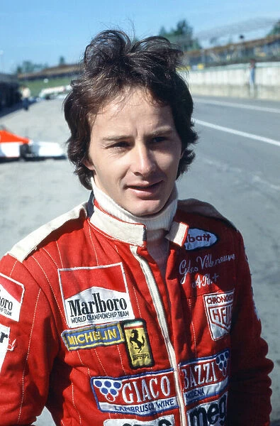 Canadian driver Gilles Villeneuve at Brands Hatch, 1980